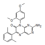 2-Amino-8-(2,4-dimethoxyphenyl)-6-(2,6-dimethylphenyl)pteridin-7(8H)-one