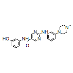 N-(3-Hydroxyphenyl)-2-((3-(4-methylpiperazin-1-yl)phenyl)amino)pyrimidine-5-carboxamide