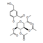 (2S,3R,4S,5S,6S)-2-(2-Formyl-4-(hydroxymethyl)phenoxy)-6-(methoxycarbonyl)tetrahydro-2H-pyran-3,4,5-triyl Triacetate