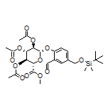 (2S,3R,4S,5S,6S)-2-[4-[[(tert-Butyldimethylsilyl)oxy]methyl]-2-formylphenoxy]-6-(methoxycarbonyl)tetrahydro-2H-pyran-3,4,5-triyl Triacetate