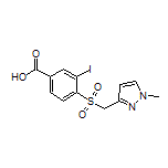 3-Iodo-4-[[(1-methyl-3-pyrazolyl)methyl]sulfonyl]benzoic Acid