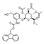 (2S,3R,4S,5S,6S)-2-(2-(Fmoc-amino)-4-(hydroxymethyl)phenoxy)-6-(methoxycarbonyl)tetrahydro-2H-pyran-3,4,5-triyl Triacetate