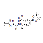 (R)-3-(tert-Butyl)-N-(1-(2-(methyl-d3)-4-(4,4,5,5-tetramethyl-1,3,2-dioxaborolan-2-yl)phenyl)ethyl)-1,2,4-oxadiazole-5-carboxamide