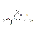 2-(4-Boc-6,6-二甲基吗啉-2-基)乙酸