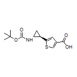 5-[(1R,2R)-2-(Boc-amino)cyclopropyl]thiophene-3-carboxylic Acid