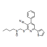 2-[[(Butylsulfinyl)methyl]thio]-4-phenyl-6-(2-thienyl)nicotinonitrile