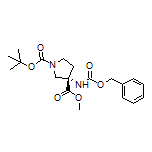Methyl (S)-1-Boc-3-(Cbz-amino)pyrrolidine-3-carboxylate