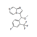 3-[[4-Fluoro-2-(trifluoromethyl)phenyl](methoxy)methyl]imidazo[1,2-a]pyrazine
