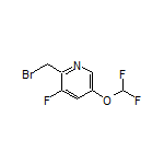 2-(bromomethyl)-5-(difluoromethoxy)-3-fluoropyridine