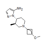 1-((3R,4R)-1-(3-methoxybicyclo[1.1.1]pentan-1-yl)-3-methylpiperidin-4-yl)-1H-pyrazol-5-amine