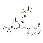 2,5-Dioxopyrrolidin-1-yl 3,5-Bis(((tert-butyldimethylsilyl)oxy)methyl)-4-(trimethylstannyl)benzoate
