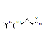 2-((1S,2S)-2-((Boc-amino)methyl)cyclopropyl)acetic Acid