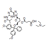 Triethylamine 4-(((2R,3S,5R)-2-((Bis(4-methoxyphenyl)(phenyl)methoxy)methyl)-5-(2-isobutyramido-6-oxo-3,6-dihydro-9H-purin-9-yl)tetrahydrofuran-3-yl)oxy)-4-oxobutanoate