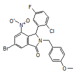6-Bromo-3-(2-chloro-5-fluorophenyl)-2-(4-methoxybenzyl)-4-nitroisoindolin-1-one