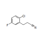 3-(2-Chloro-5-fluorophenyl)propanenitrile