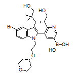 (S)-[5-[5-Bromo-3-(3-hydroxy-2,2-dimethylpropyl)-1-[2-[(tetrahydro-2H-pyran-4-yl)oxy]ethyl]-1H-indol-2-yl]-6-(1-hydroxy-2-propanyl)-3-pyridyl]boronic Acid