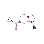 (3-Bromo-6,7-dihydropyrazolo[1,5-a]pyrazin-5(4H)-yl)(cyclopropyl)methanone