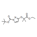 Ethyl 2-[(1-Boc-3-pyrazolyl)oxy]-2-methylpropanoate