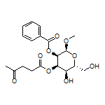 (2R,3S,4R,5R,6R)-5-Hydroxy-6-(hydroxymethyl)-2-methoxy-4-[(4-oxopentanoyl)oxy]tetrahydro-2H-pyran-3-yl Benzoate