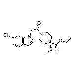 Ethyl 1-[2-(6-Chloro-1H-indol-1-yl)acetyl]-4-(methylthio)piperidine-4-carboxylate