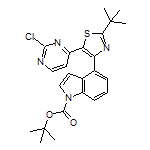 4-(1-Boc-1H-indol-4-yl)-2-(tert-butyl)-5-(2-chloro-4-pyrimidinyl)thiazole