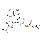 N-Boc-4-(2-(叔丁基)-4-(1H-吲哚-4-基)噻唑-5-基)嘧啶-2-胺