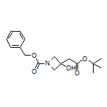 tert-Butyl 2-(1-Cbz-3-hydroxyazetidin-3-yl)acetate