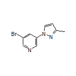3-Bromo-5-(3-methyl-1-pyrazolyl)pyridine