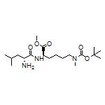 Methyl N2-(D-Leucyl)-N6-Boc-N6-methyl-D-lysinate