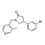 4-(3-Bromophenyl)-1-[(3-methyl-4-pyridyl)methyl]pyrrolidin-2-one
