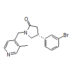 (R)-4-(3-Bromophenyl)-1-[(3-methyl-4-pyridyl)methyl]pyrrolidin-2-one