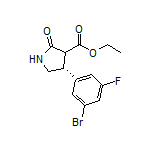 Ethyl (4R)-4-(3-Bromo-5-fluorophenyl)-2-oxopyrrolidine-3-carboxylate
