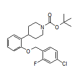 1-Boc-4-(2-((4-chloro-2-fluorobenzyl)oxy)phenyl)piperidine