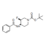 N-[(3S,4R)-1-Boc-3-fluoro-4-piperidyl]benzamide