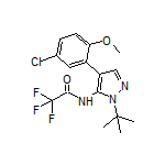 N-[1-(tert-Butyl)-4-(5-chloro-2-methoxyphenyl)-5-pyrazolyl]-2,2,2-trifluoroacetamide