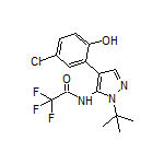 N-[1-(tert-Butyl)-4-(5-chloro-2-hydroxyphenyl)-5-pyrazolyl]-2,2,2-trifluoroacetamide