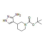 4-(1-Boc-哌啶-3-基)-1H-吡唑-3-胺