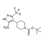 4-(1-Boc-哌啶-4-基)-3-(三氟甲基)-1H-吡唑-5-胺
