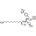 (2S,4R)-1-((S)-2-(12-Aminododecanamido)-3,3-dimethylbutanoyl)-4-hydroxy-N-(4-(4-methylthiazol-5-yl)benzyl)pyrrolidine-2-carboxamide Dihydrochloride