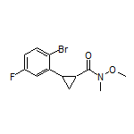 2-(2-Bromo-5-fluorophenyl)-N-methoxy-N-methylcyclopropane-1-carboxamide