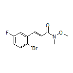 (E)-3-(2-Bromo-5-fluorophenyl)-N-methoxy-N-methylacrylamide