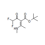 tert-Butyl 2-(2,2-Difluoroacetyl)-3-(methylamino)-2-butenoate