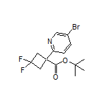 tert-Butyl 1-(5-Bromo-2-pyridyl)-3,3-difluorocyclobutane-1-carboxylate