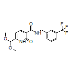 6-(Dimethoxymethyl)-2-oxo-N-[3-(trifluoromethyl)benzyl]-1,2-dihydropyridine-3-carboxamide