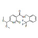 6-(Dimethoxymethyl)-2-oxo-N-[2-(trifluoromethyl)benzyl]-1,2-dihydropyridine-3-carboxamide