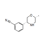 3-((3R,6R)-6-Methylmorpholin-3-yl)benzonitrile