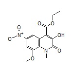 Ethyl 3-Hydroxy-8-methoxy-1-methyl-6-nitro-2-oxo-1,2-dihydroquinoline-4-carboxylate