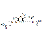 1-[5-Chloro-4-[[8-methoxy-1-methyl-3-[2-(methylamino)-2-oxoethoxy]-2-oxo-1,2-dihydro-6-quinolyl]amino]-2-pyrimidinyl]piperidine-4-carboxylic Acid