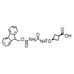 cis-3-[[2-(Fmoc-amino)acetamido]methoxy]cyclobutane-1-carboxylic Acid