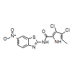 3,4-Dichloro-5-methyl-N-(6-nitro-2-benzothiazolyl)pyrrole-2-carboxamide